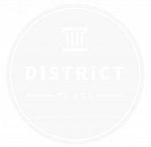 District Flats Columbia logo white