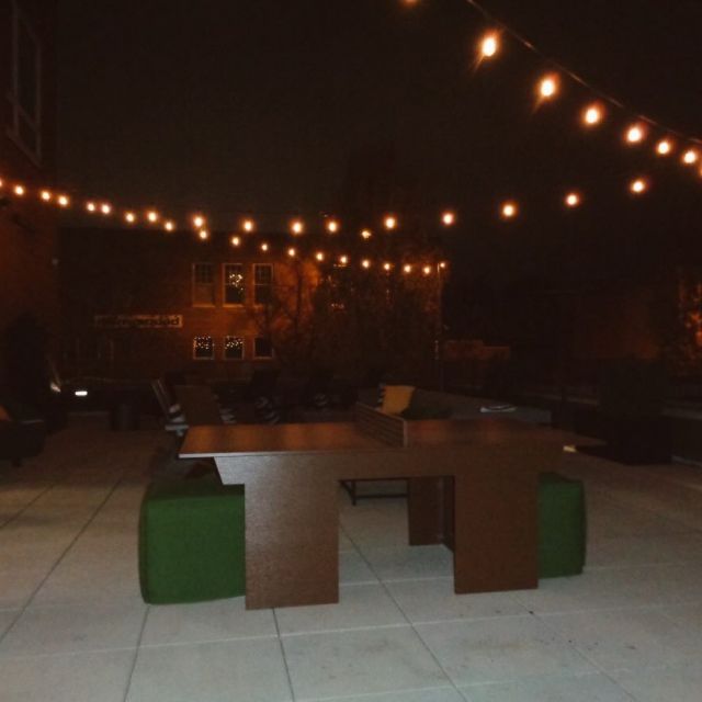 Nights on the patio don’t get better than this 💡✨